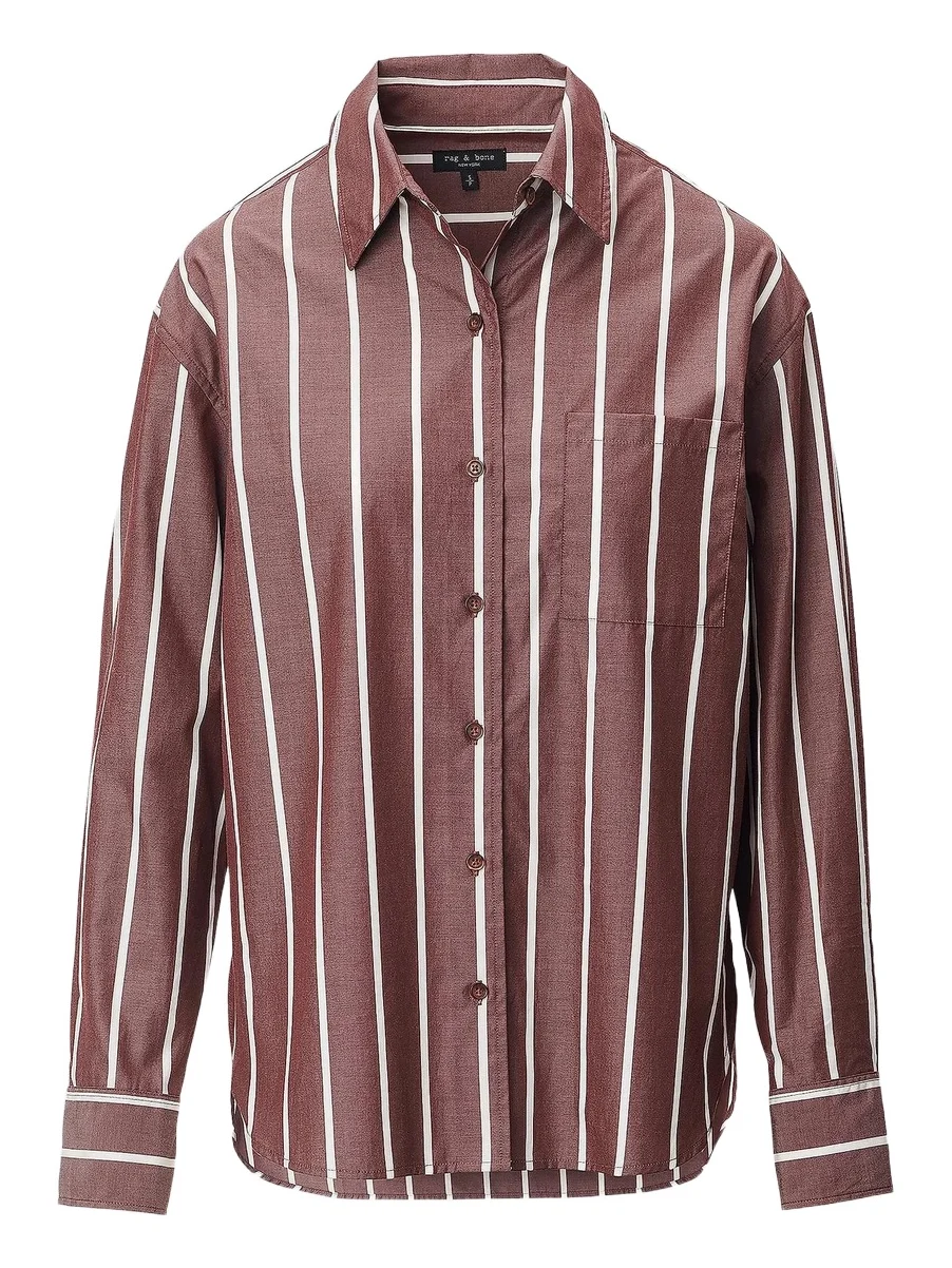 rag & bone Women's Connie Striped Button-Front Shirt