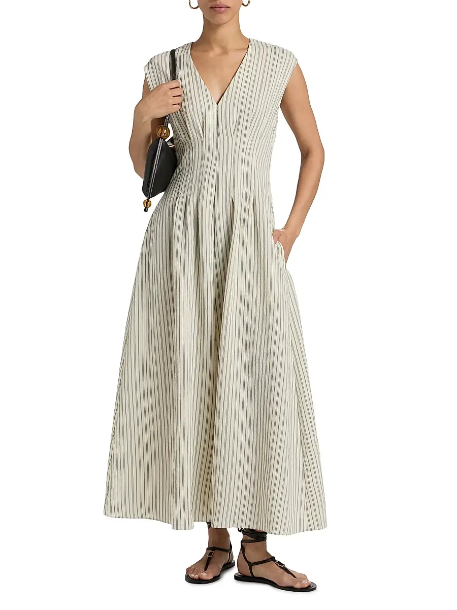 rag & bone Women's Ines Striped A-Line Maxi Dress | Thumbnail 2 rag & bone Women's Ines Striped A-Line Maxi Dress | Thumbnail 2