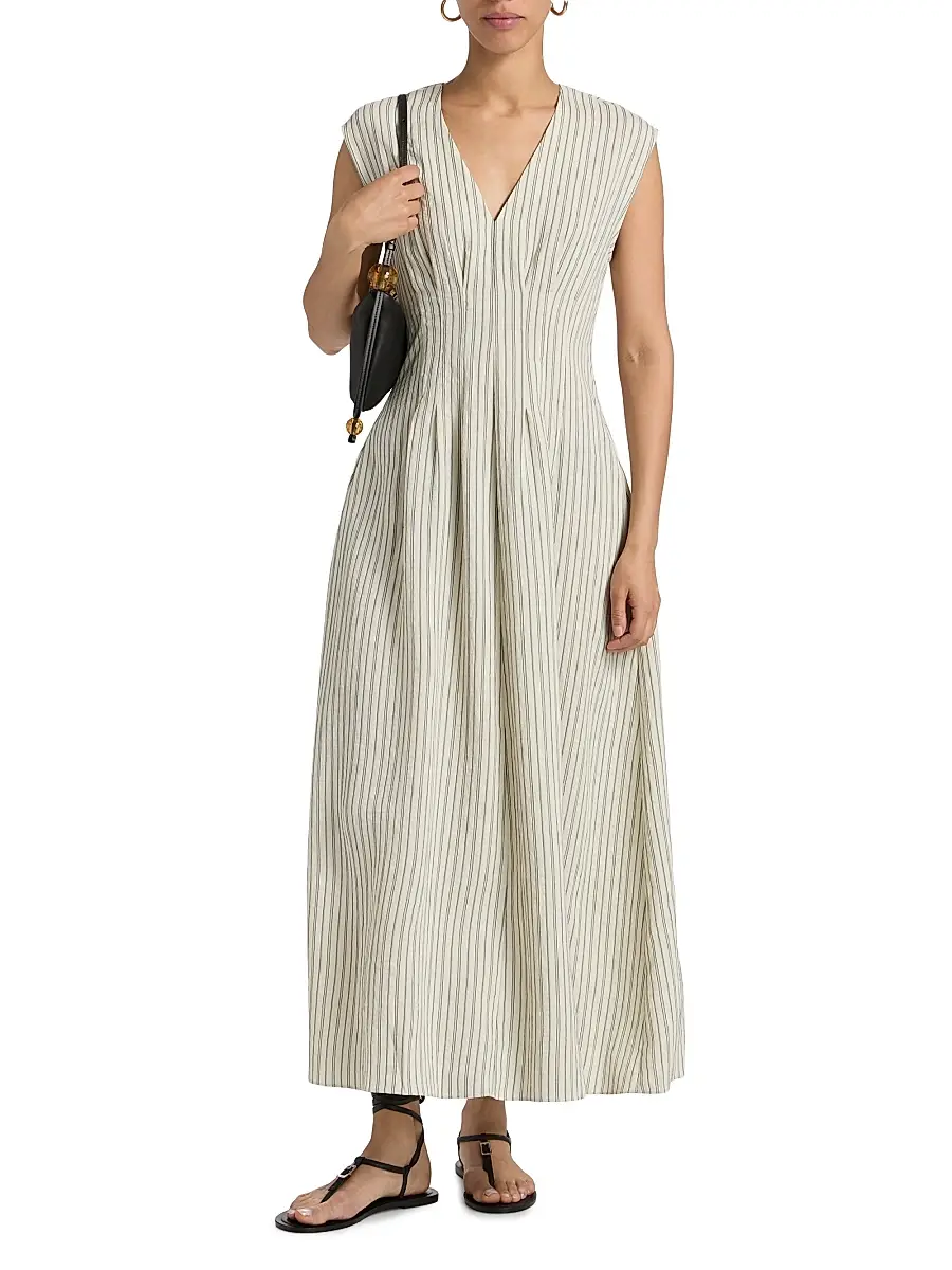 rag & bone Women's Ines Striped A-Line Maxi Dress | Thumbnail 3 rag & bone Women's Ines Striped A-Line Maxi Dress | Thumbnail 3