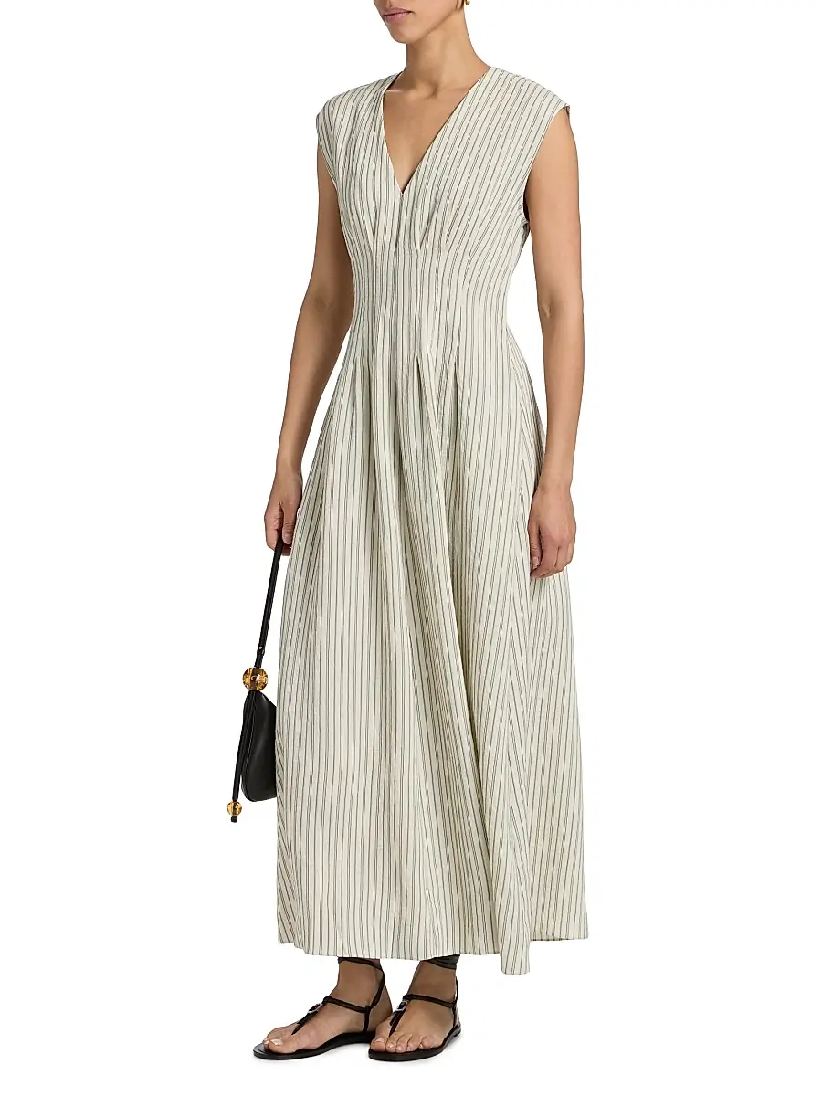 rag & bone Women's Ines Striped A-Line Maxi Dress | Thumbnail 4 rag & bone Women's Ines Striped A-Line Maxi Dress | Thumbnail 4