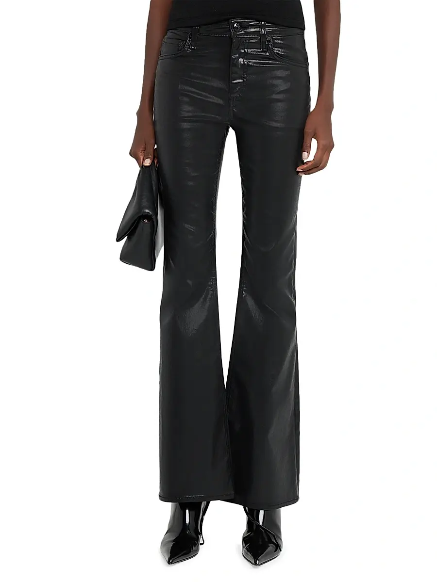 rag & bone Women's Flexi Dahlia Mid-Rise Coated Jeans | Thumbnail 3 rag & bone Women's Flexi Dahlia Mid-Rise Coated Jeans | Thumbnail 3