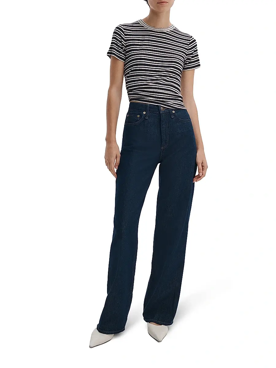rag & bone Women's Logan Featherweight Wide-Leg Jeans | Thumbnail 2 rag & bone Women's Logan Featherweight Wide-Leg Jeans | Thumbnail 2