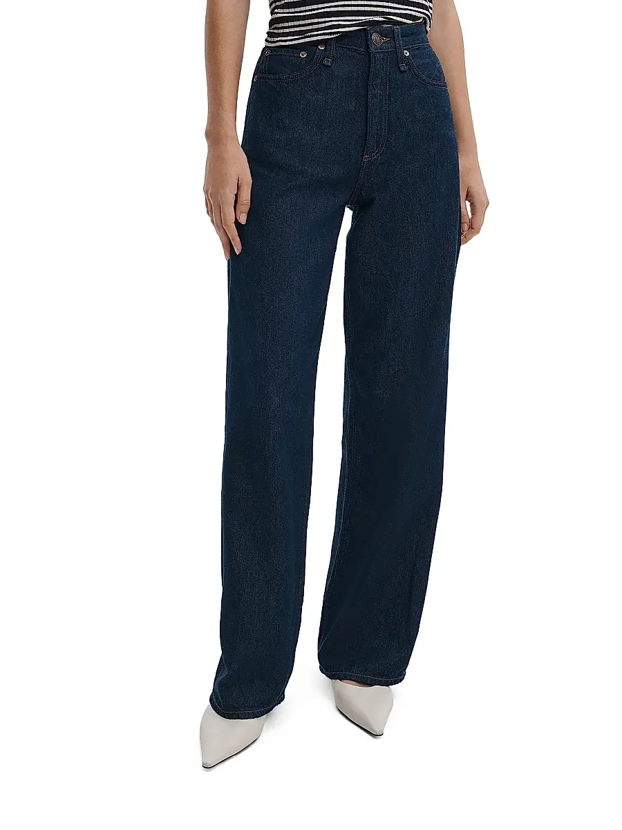 rag & bone Women's Logan Featherweight Wide-Leg Jeans | Thumbnail 3 rag & bone Women's Logan Featherweight Wide-Leg Jeans | Thumbnail 3