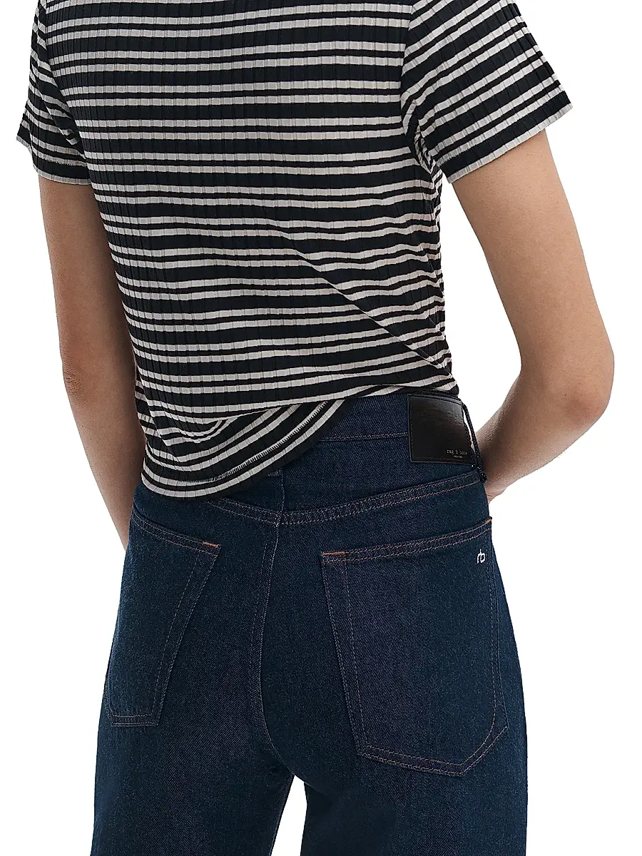 rag & bone Women's Logan Featherweight Wide-Leg Jeans | Thumbnail 5 rag & bone Women's Logan Featherweight Wide-Leg Jeans | Thumbnail 5
