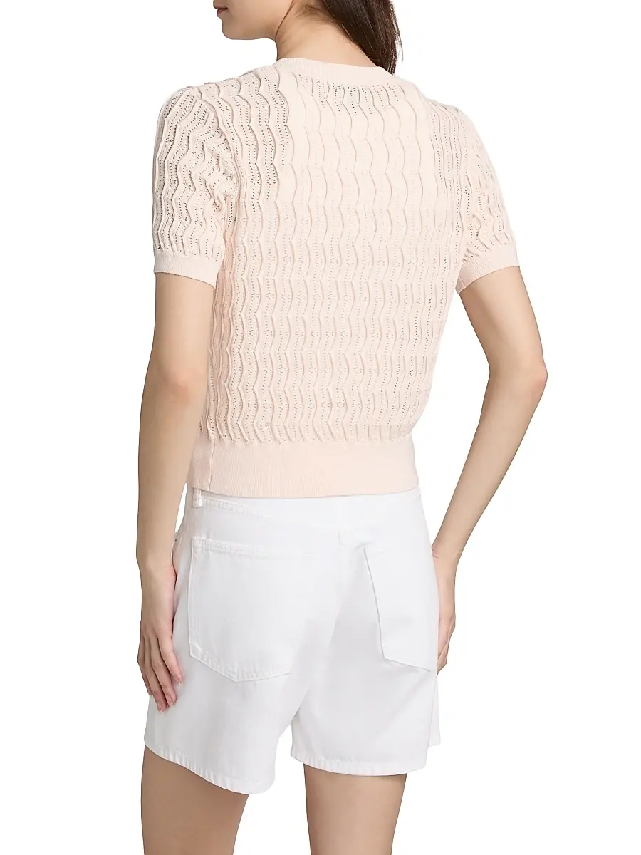 rag & bone Women's Leslie Short Sleeve Cardigan | Thumbnail 5