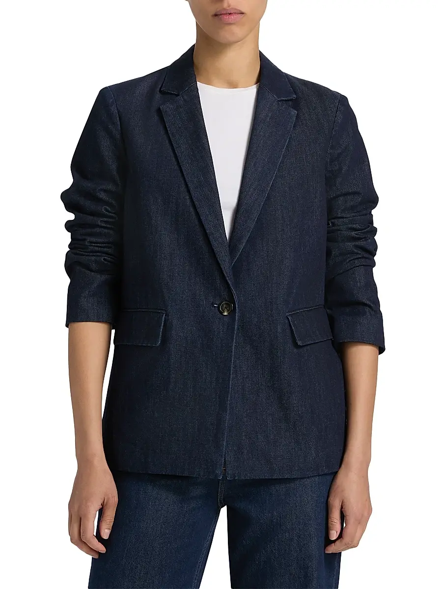 rag & bone Women's Jennie Denim Blazer | Thumbnail 3