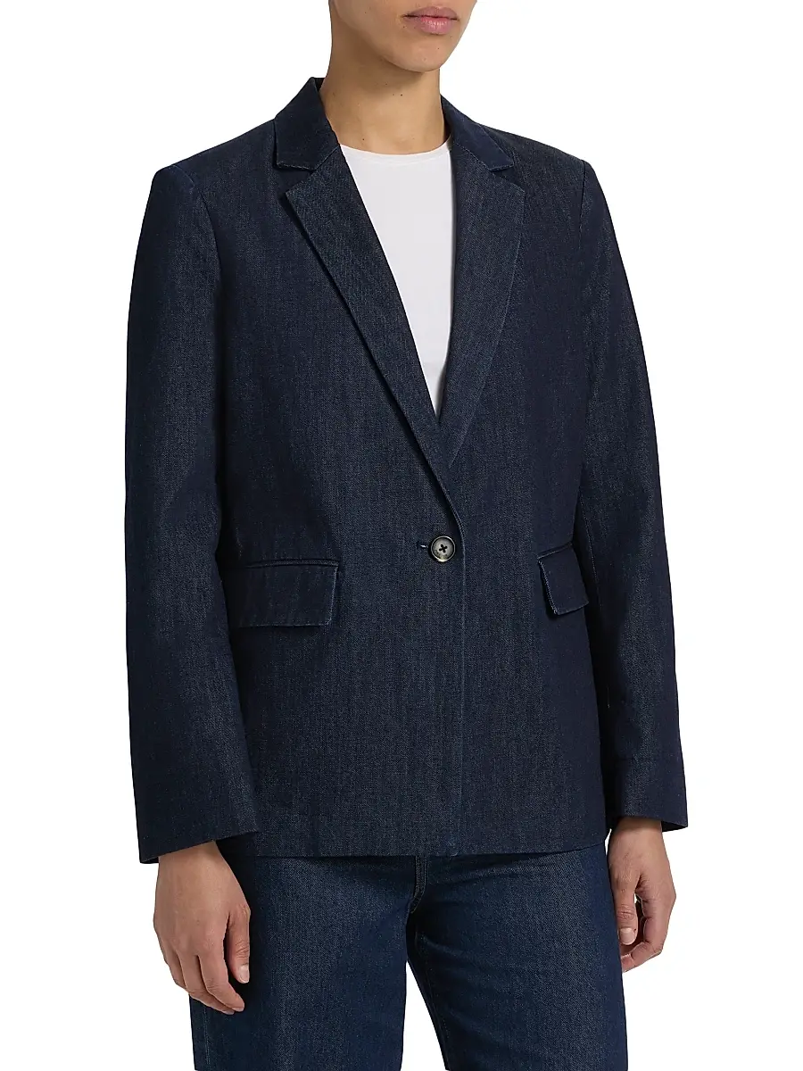 rag & bone Women's Jennie Denim Blazer | Thumbnail 4