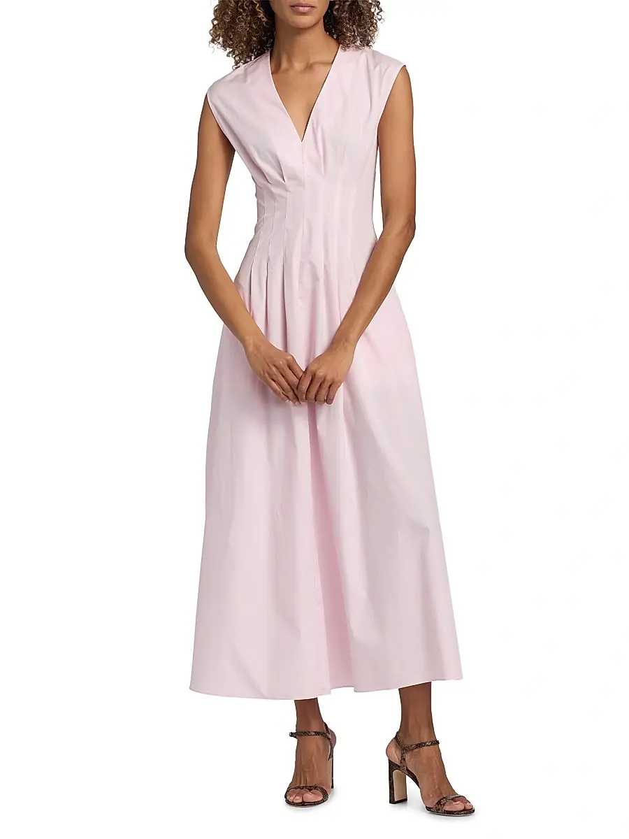 rag & bone Women's Ines Cotton Poplin A-Line Maxi Dress | Thumbnail 2 rag & bone Women's Ines Cotton Poplin A-Line Maxi Dress | Thumbnail 2