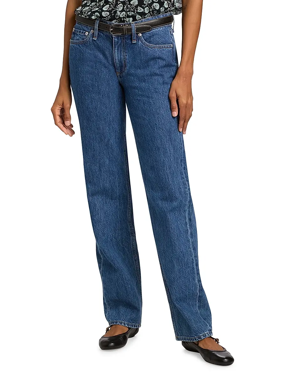 rag & bone Women's Harlow Low-Rise Full Straight-Fit Jeans | Thumbnail 3 rag & bone Women's Harlow Low-Rise Full Straight-Fit Jeans | Thumbnail 3