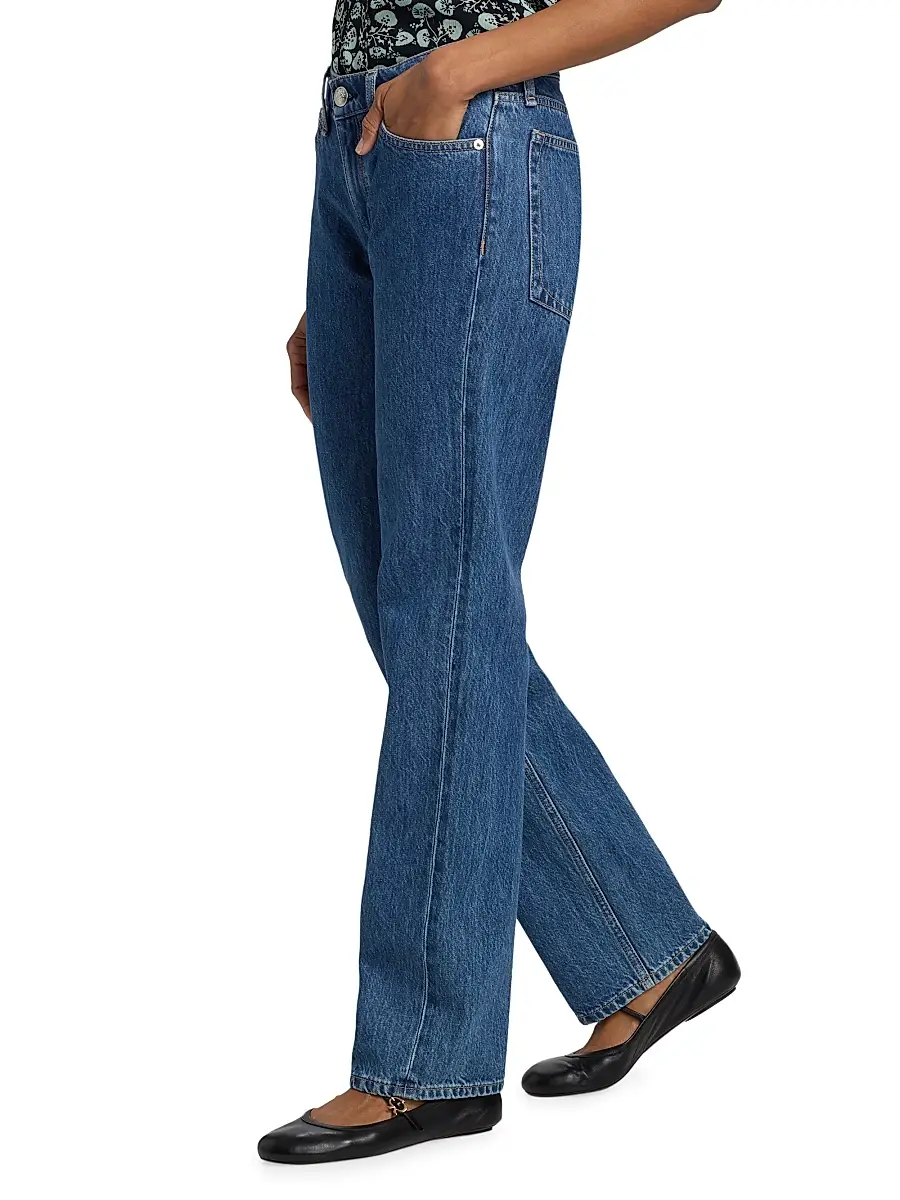 rag & bone Women's Harlow Low-Rise Full Straight-Fit Jeans | Thumbnail 4 rag & bone Women's Harlow Low-Rise Full Straight-Fit Jeans | Thumbnail 4