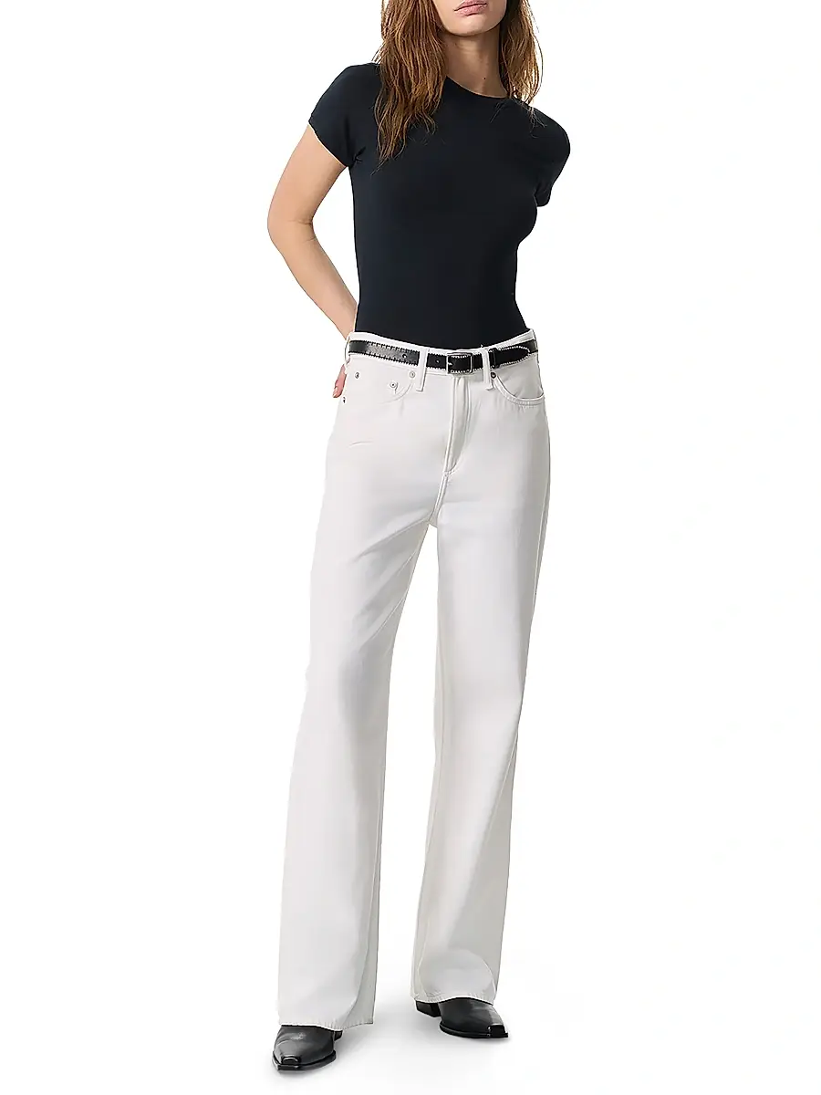 rag & bone Women's Featherweight Logan Wide-Leg Jeans | Thumbnail 2 rag & bone Women's Featherweight Logan Wide-Leg Jeans | Thumbnail 2