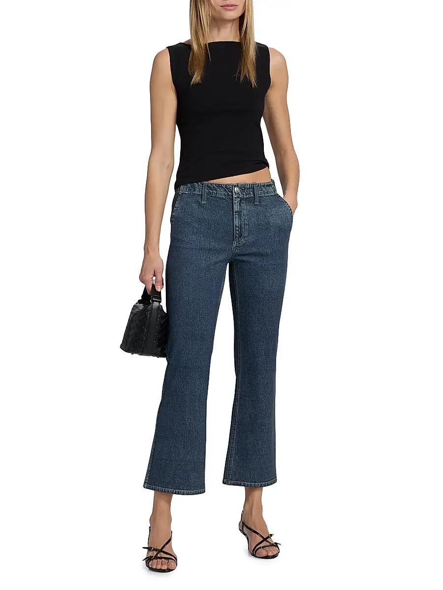 rag & bone Women's rb Miramar Ponte Kick-Flare Jeans | Thumbnail 2