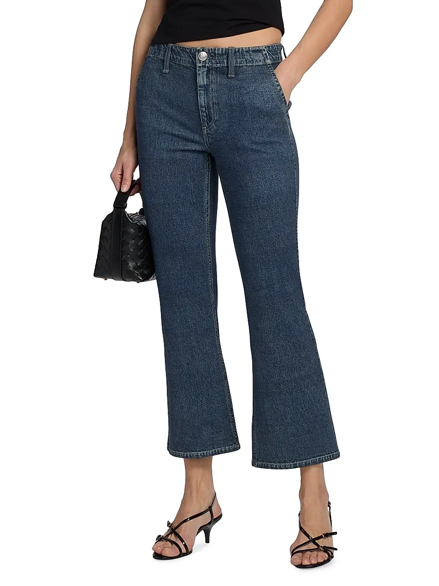 rag & bone Women's rb Miramar Ponte Kick-Flare Jeans | Thumbnail 3