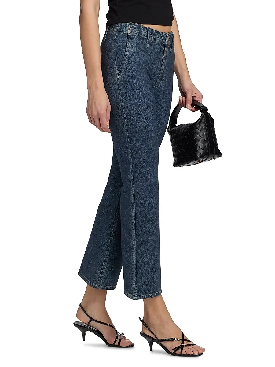 rag & bone Women's rb Miramar Ponte Kick-Flare Jeans | Thumbnail 4