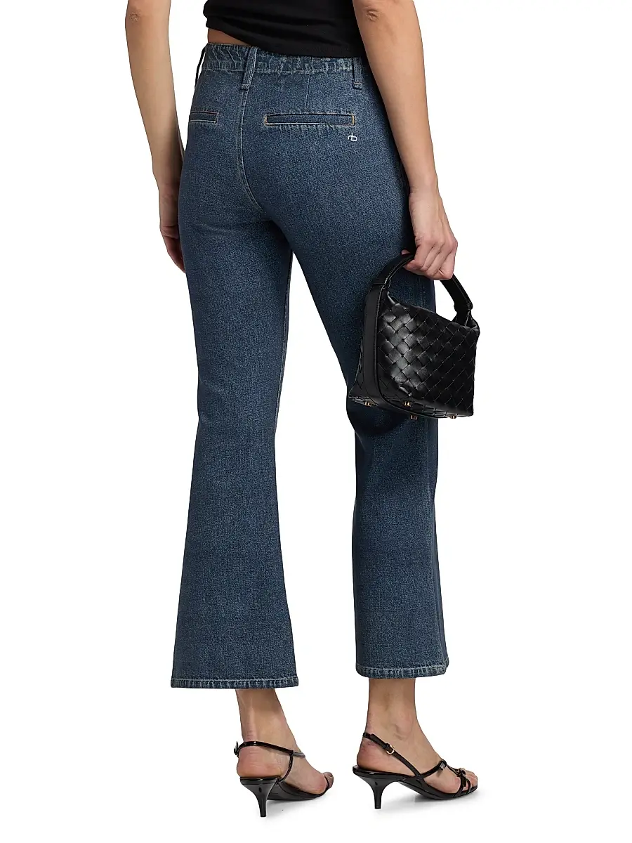 rag & bone Women's rb Miramar Ponte Kick-Flare Jeans | Thumbnail 5