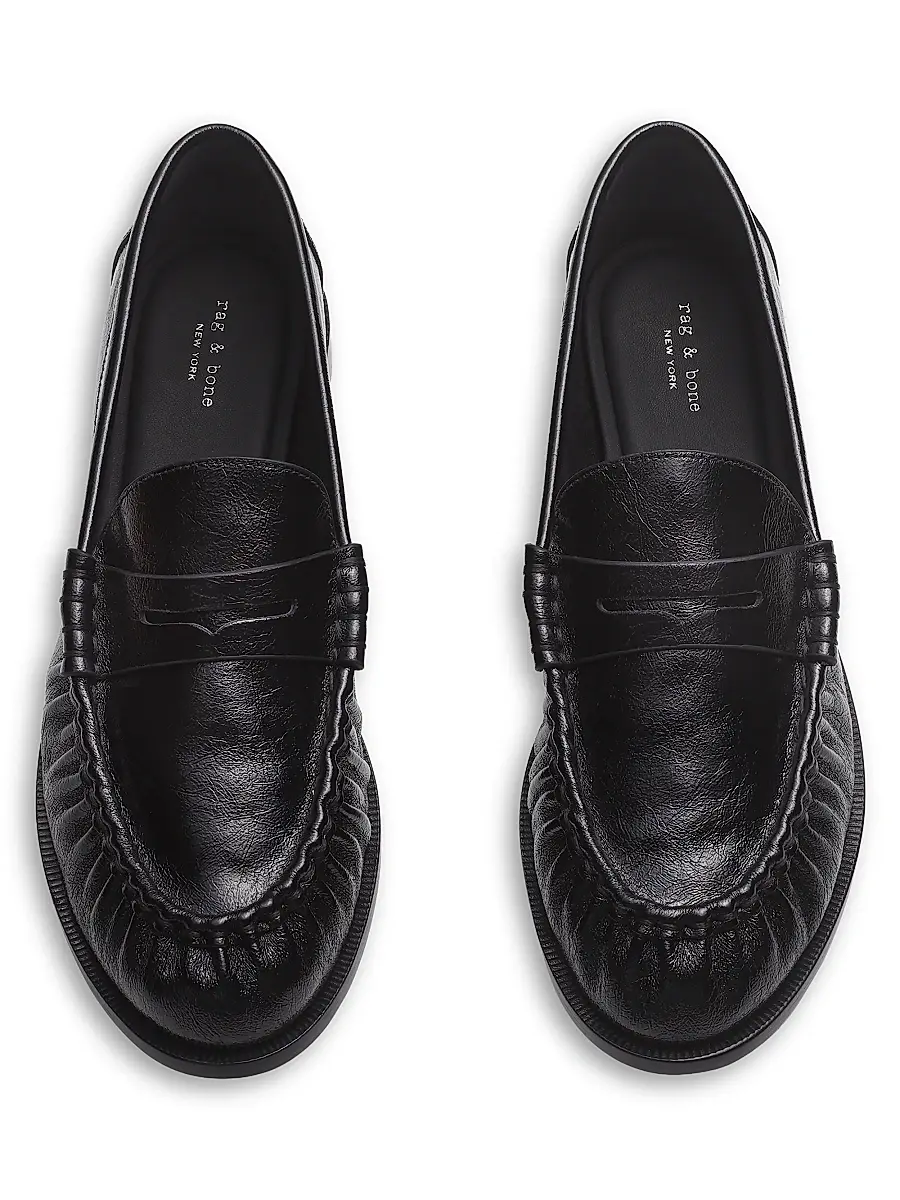 rag & bone Women's Lexi Leather Penny Loafers | Thumbnail 4 rag & bone Women's Lexi Leather Penny Loafers | Thumbnail 4