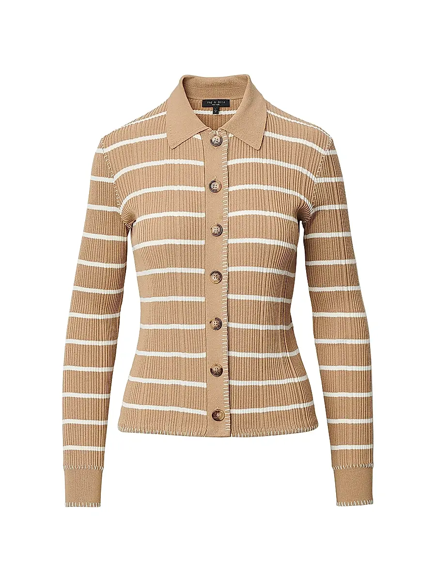 rag & bone Women's Harper Striped Cardigan