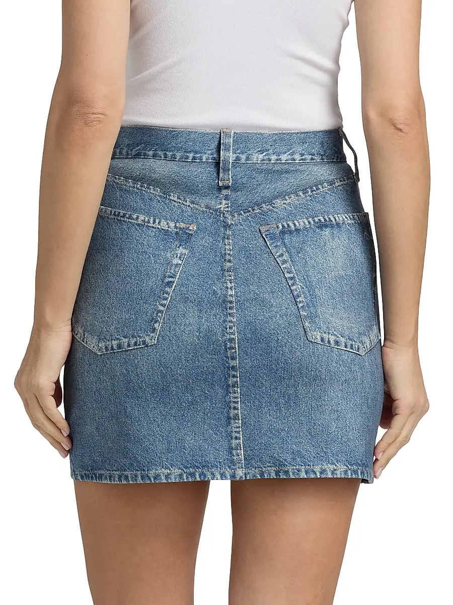 rag & bone Women's rb Miramar A-Line Denim Miniskirt | Thumbnail 5
