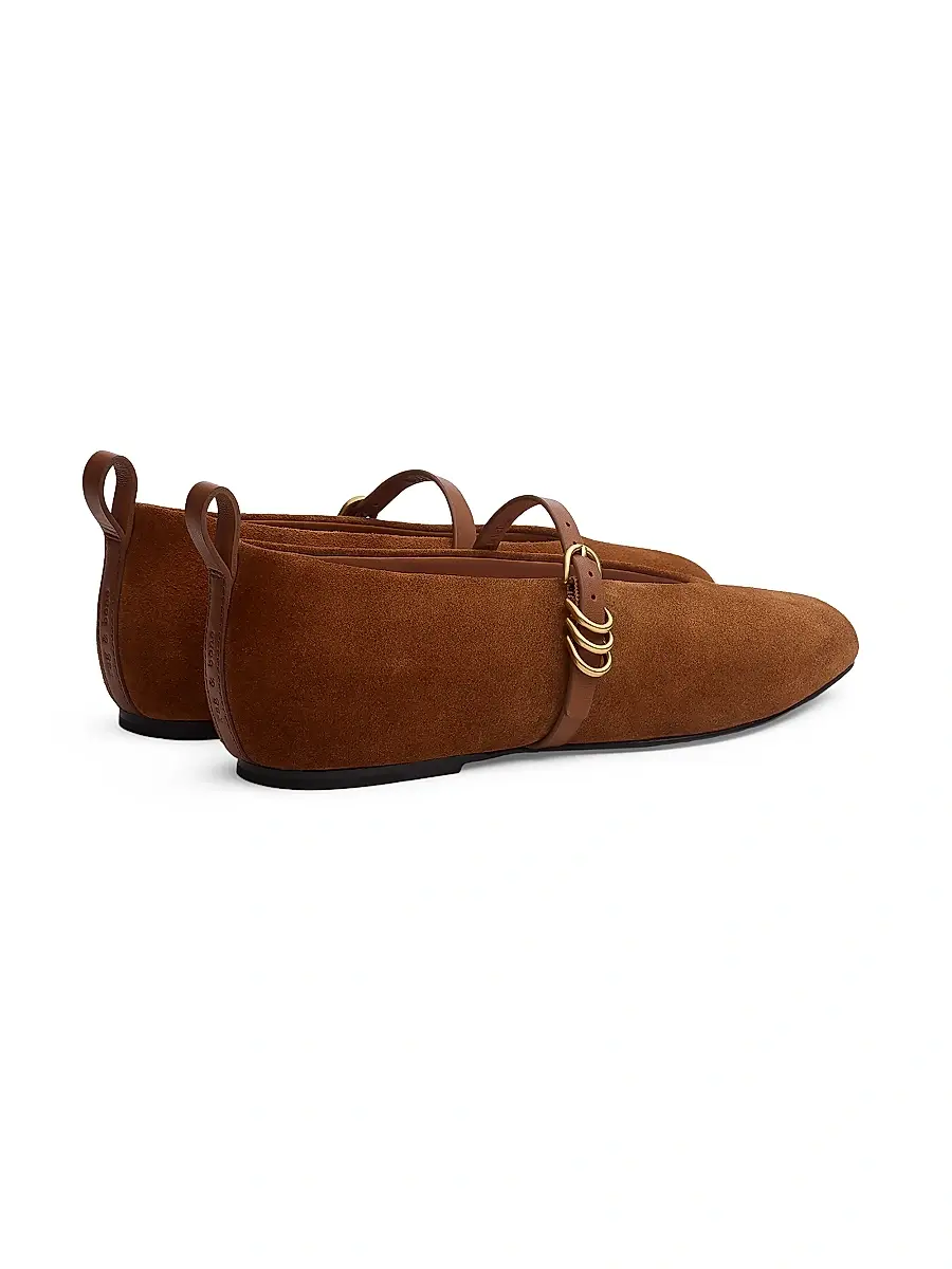 rag & bone Women's Spire Suede Mary Jane Flats | Thumbnail 3 rag & bone Women's Spire Suede Mary Jane Flats | Thumbnail 3