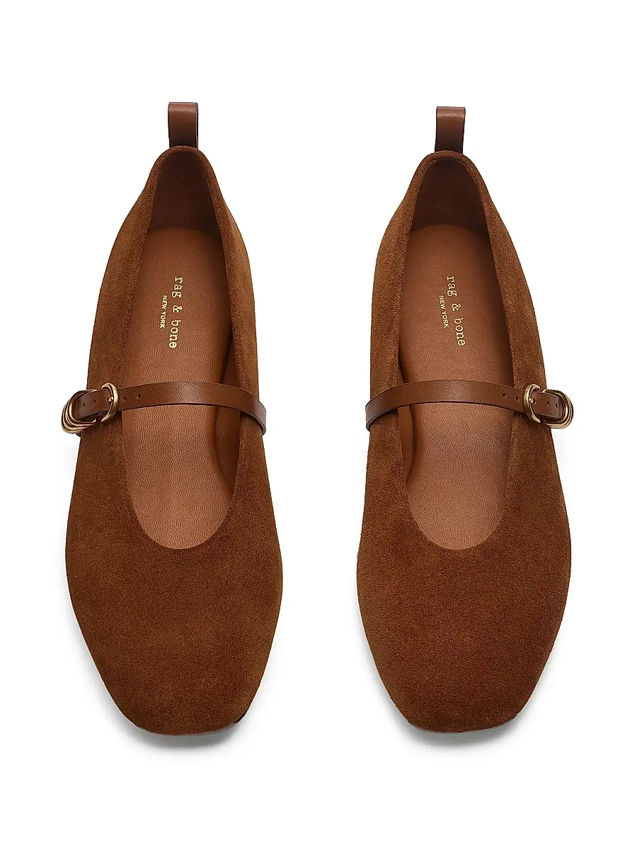 rag & bone Women's Spire Suede Mary Jane Flats | Thumbnail 4 rag & bone Women's Spire Suede Mary Jane Flats | Thumbnail 4