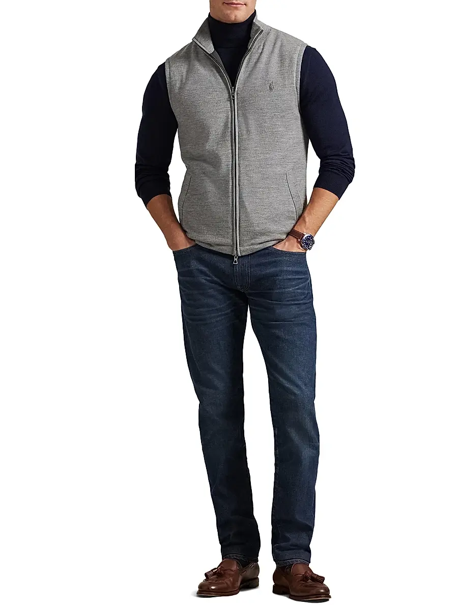 Polo Ralph Lauren Men's Reversible Knit-to-Ripstop Vest | Thumbnail 2