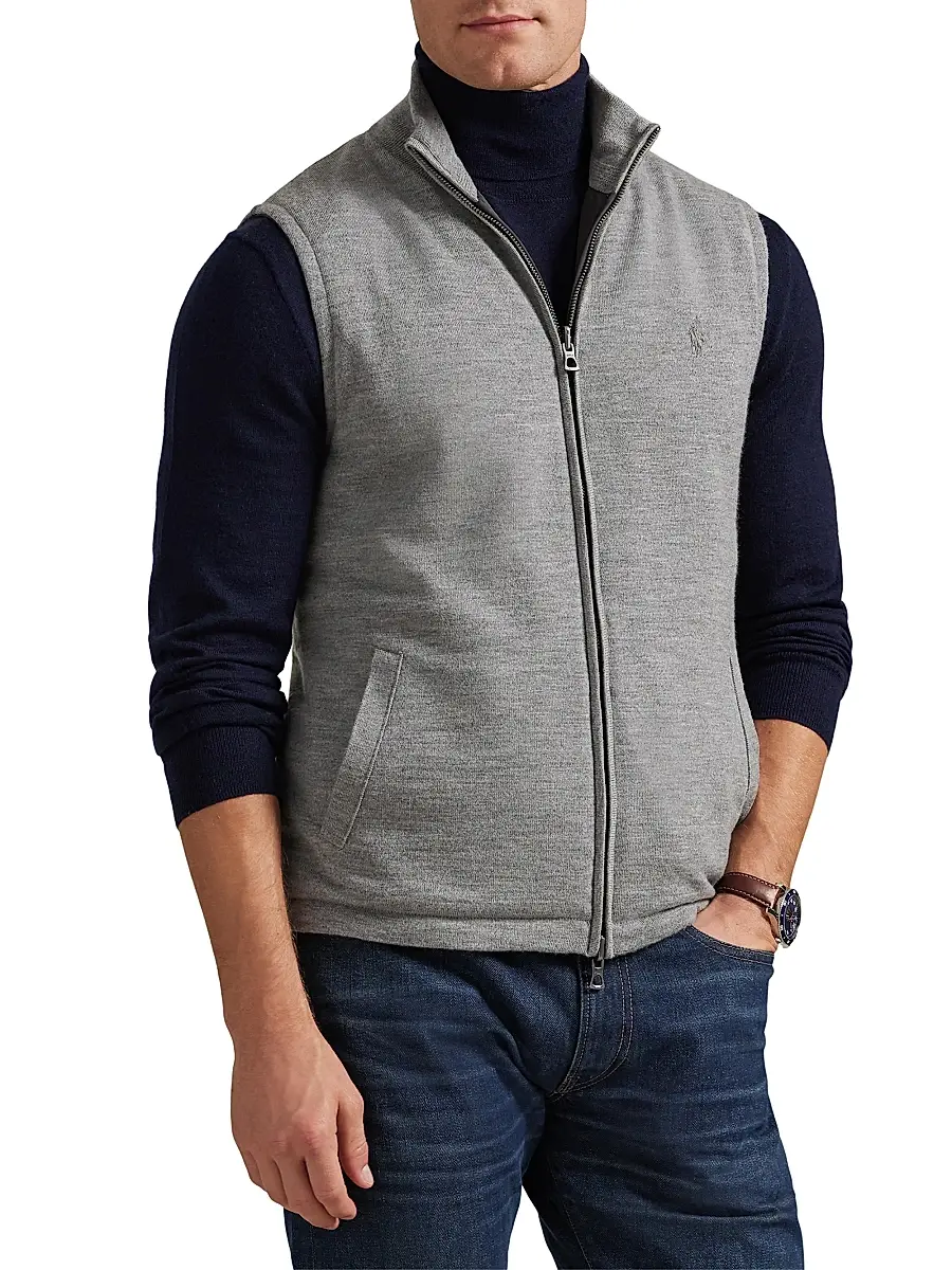 Polo Ralph Lauren Men's Reversible Knit-to-Ripstop Vest | Thumbnail 3