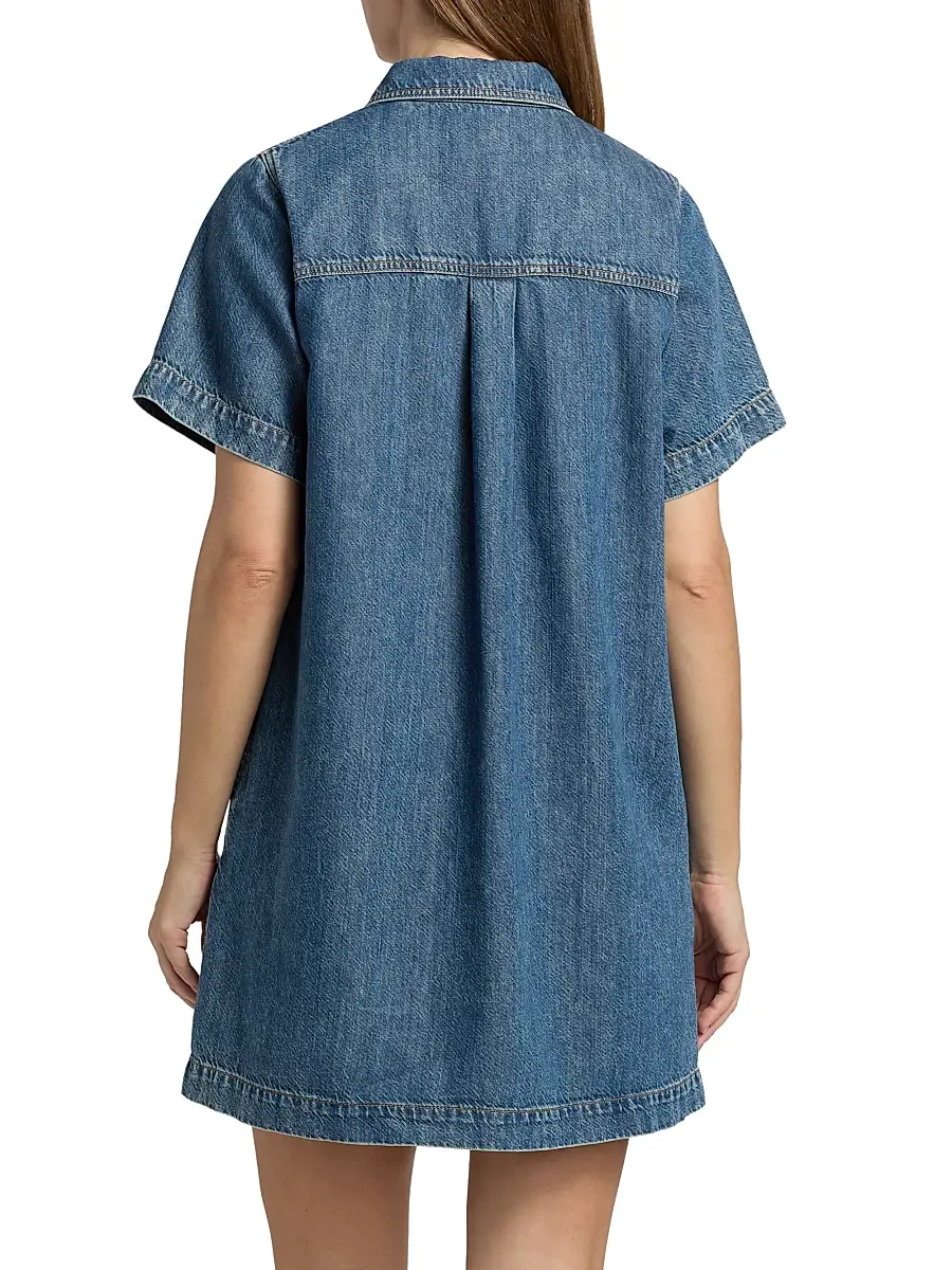 rag & bone Women's Hayley Ultra Featherweight Denim Minidress | Thumbnail 5 rag & bone Women's Hayley Ultra Featherweight Denim Minidress | Thumbnail 5