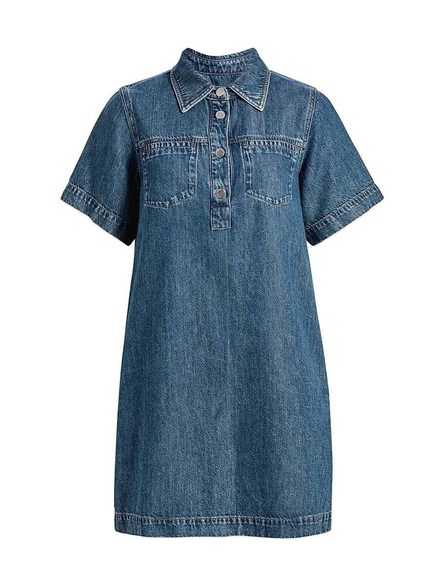 rag & bone Women's Hayley Ultra Featherweight Denim Minidress