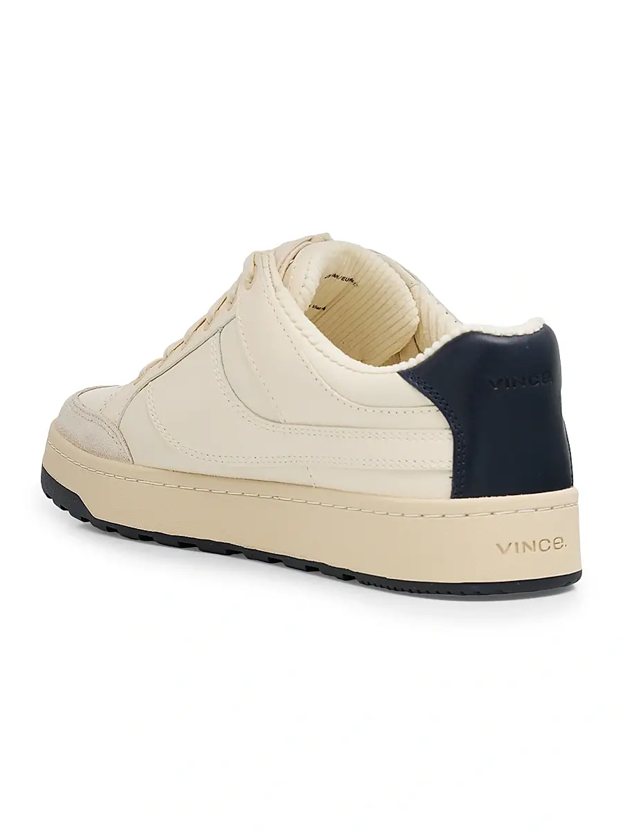 Vince Men's Wilder Court Leather Low-Top Sneakers | Thumbnail 2 Vince Men's Wilder Court Leather Low-Top Sneakers | Thumbnail 2