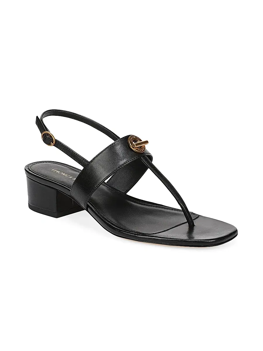 Veronica Beard Women's Andie-2 35MM Leather Slingback Sandals | Thumbnail 2 Veronica Beard Women's Andie-2 35MM Leather Slingback Sandals | Thumbnail 2