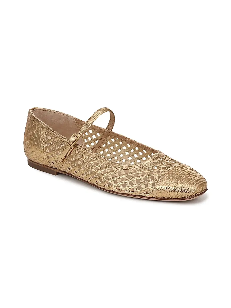 Veronica Beard Women's Ellie Raux Raffia Weave Mary Jane Shoes | Thumbnail 2 Veronica Beard Women's Ellie Raux Raffia Weave Mary Jane Shoes | Thumbnail 2