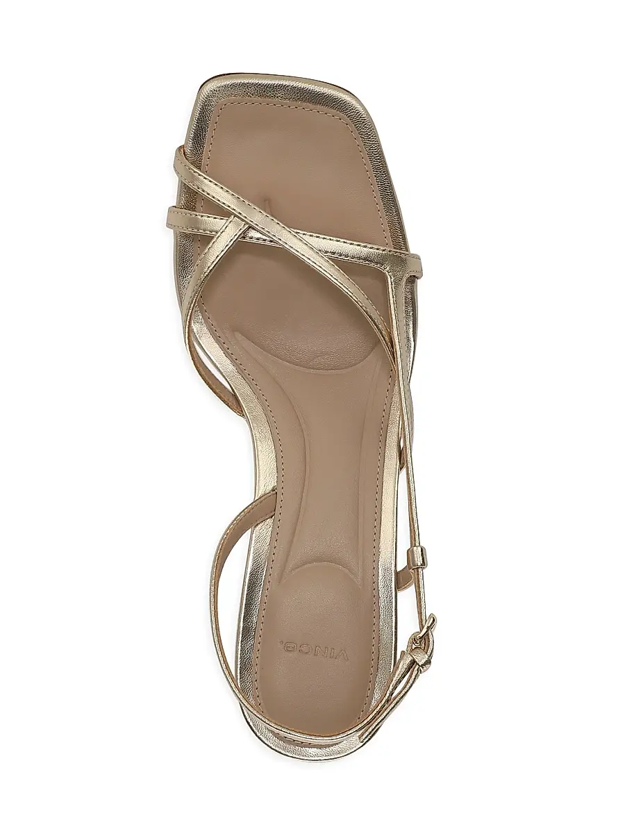 Vince Women's Lilian 65MM Leather Slingback Sandals | Thumbnail 4 Vince Women's Lilian 65MM Leather Slingback Sandals | Thumbnail 4