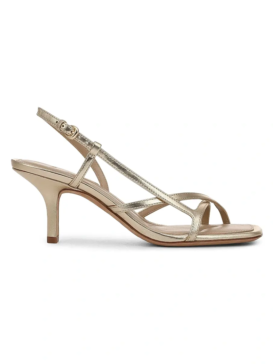 Vince Women's Lilian 65MM Leather Slingback Sandals