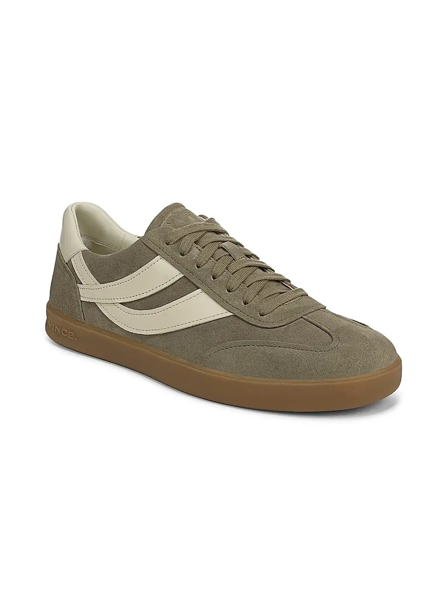 Vince Men's Oasis Suede & Leather Low-Top Sneakers | Thumbnail 2 Vince Men's Oasis Suede & Leather Low-Top Sneakers | Thumbnail 2