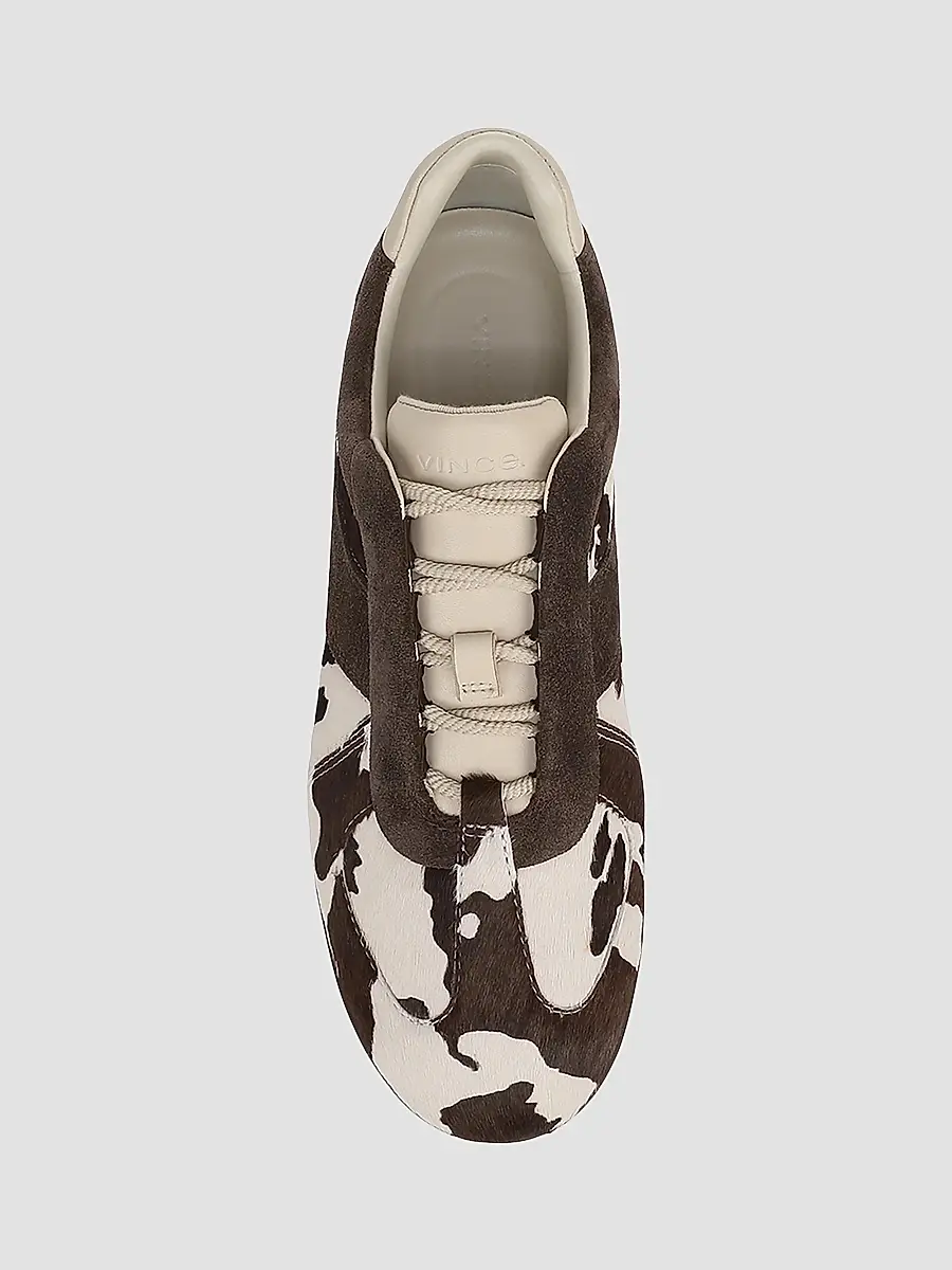 Vince Women's Solaris Calf Hair Trainer Sneakers | Thumbnail 4 Vince Women's Solaris Calf Hair Trainer Sneakers | Thumbnail 4