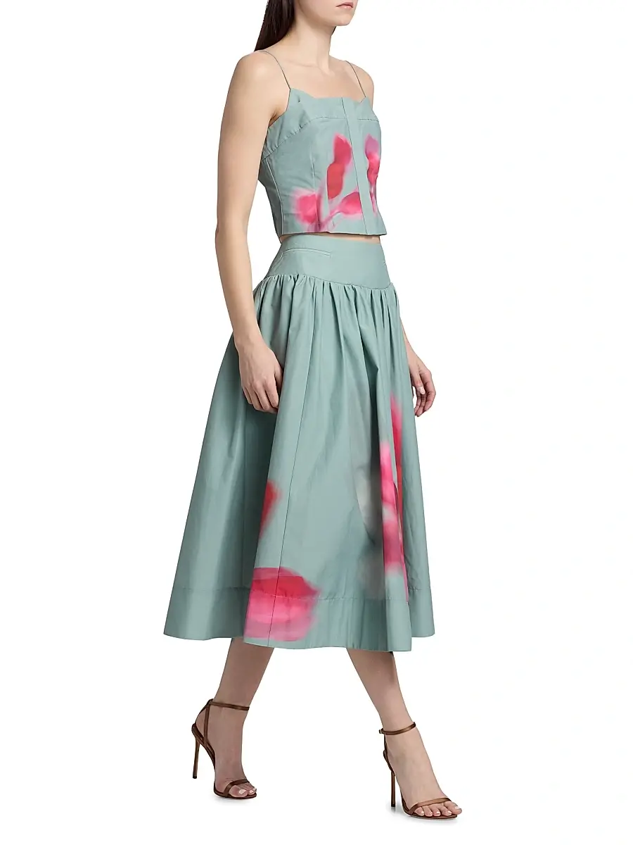 Amur Women's Kali Floral Cotton-Blend Top | Thumbnail 2 Amur Women's Kali Floral Cotton-Blend Top | Thumbnail 2