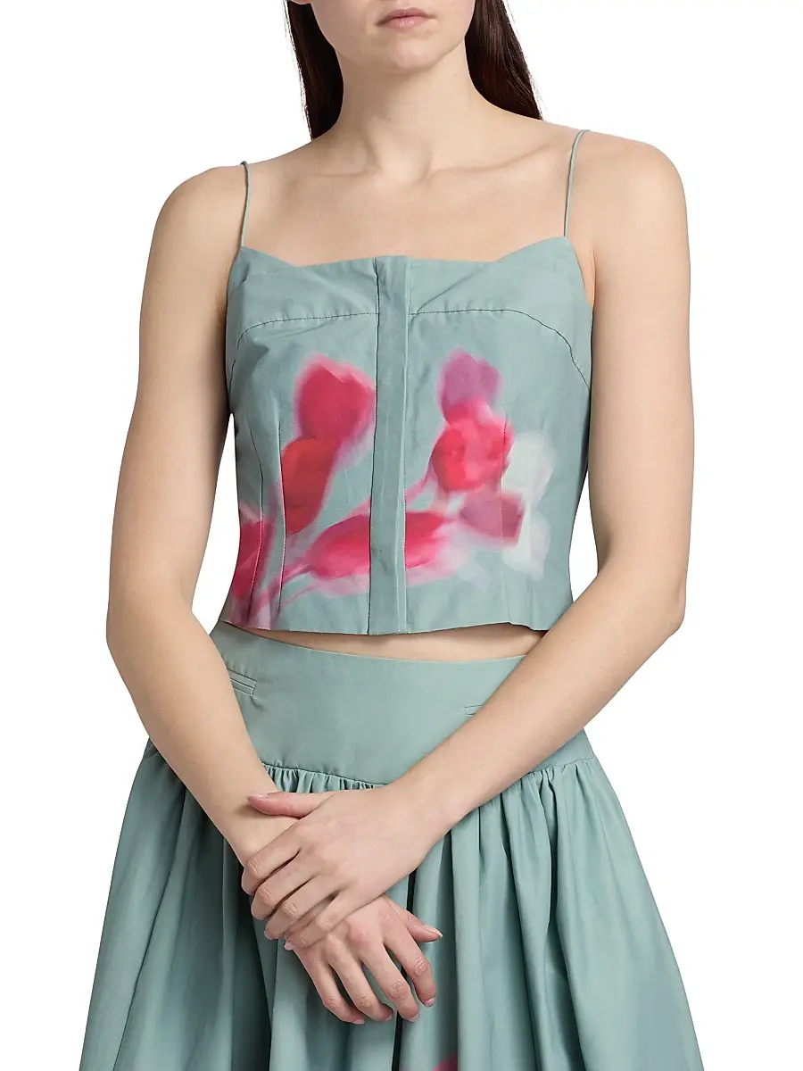 Amur Women's Kali Floral Cotton-Blend Top | Thumbnail 3 Amur Women's Kali Floral Cotton-Blend Top | Thumbnail 3