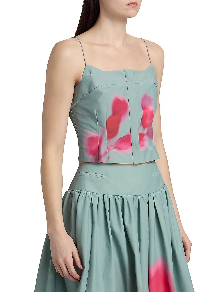 Amur Women's Kali Floral Cotton-Blend Top | Thumbnail 4 Amur Women's Kali Floral Cotton-Blend Top | Thumbnail 4
