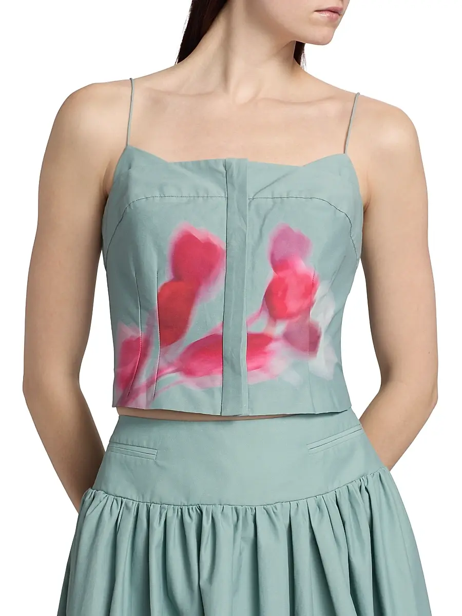 Amur Women's Kali Floral Cotton-Blend Top | Thumbnail 6 Amur Women's Kali Floral Cotton-Blend Top | Thumbnail 6