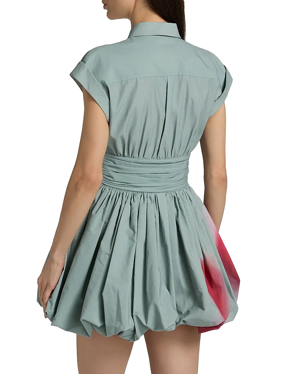 Amur Women's Virena Printed Bubble Mini-Shirtdress | Thumbnail 5