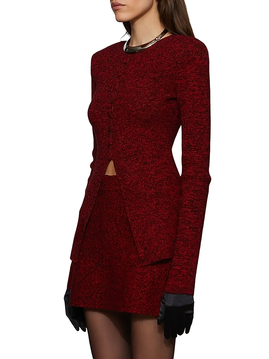 Et Ochs Women's Mischa Marled Knit Cardigan | Thumbnail 4 Et Ochs Women's Mischa Marled Knit Cardigan | Thumbnail 4