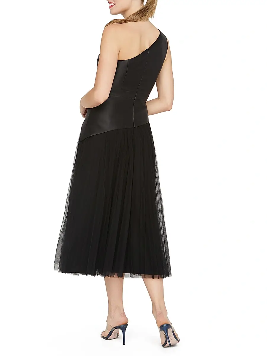 Kay Unger Women's Annabeth Embellished One-Shoulder Cocktail Dress | Thumbnail 4 Kay Unger Women's Annabeth Embellished One-Shoulder Cocktail Dress | Thumbnail 4