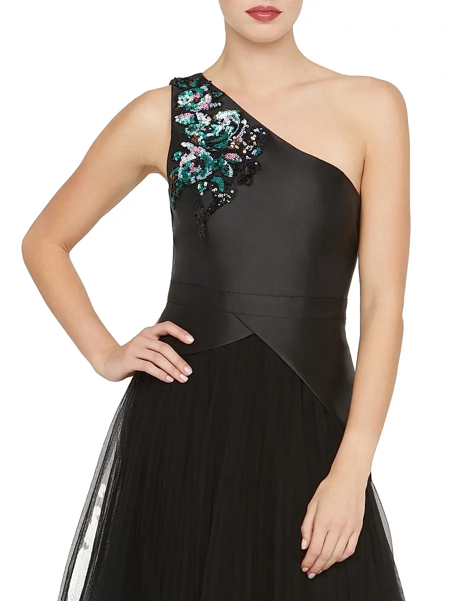 Kay Unger Women's Annabeth Embellished One-Shoulder Cocktail Dress | Thumbnail 5 Kay Unger Women's Annabeth Embellished One-Shoulder Cocktail Dress | Thumbnail 5