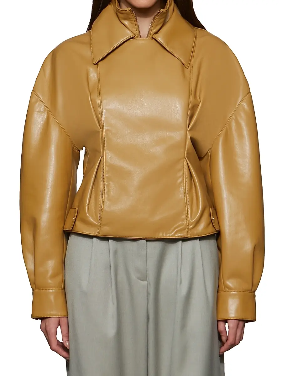 Et Ochs Women's Tanner Faux-Leather Jacket | Thumbnail 2