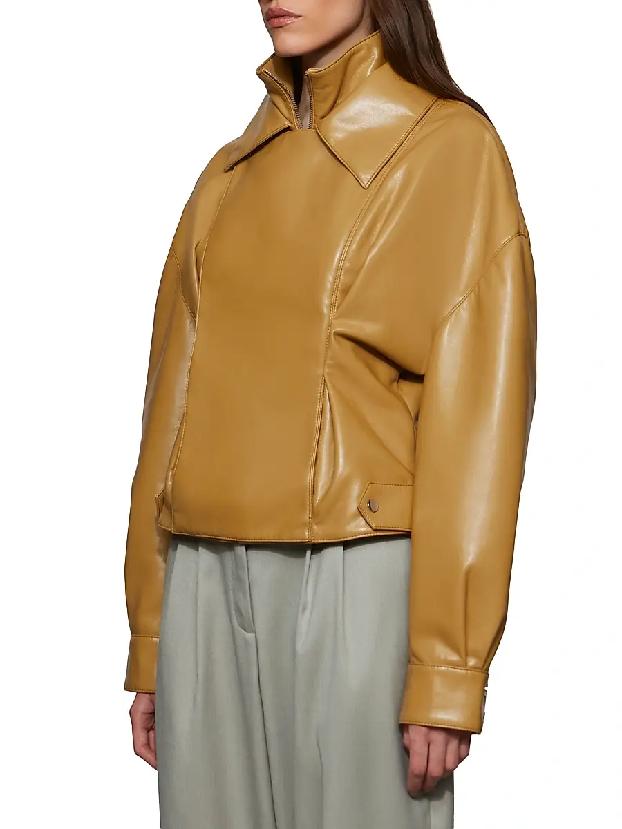 Et Ochs Women's Tanner Faux-Leather Jacket | Thumbnail 3