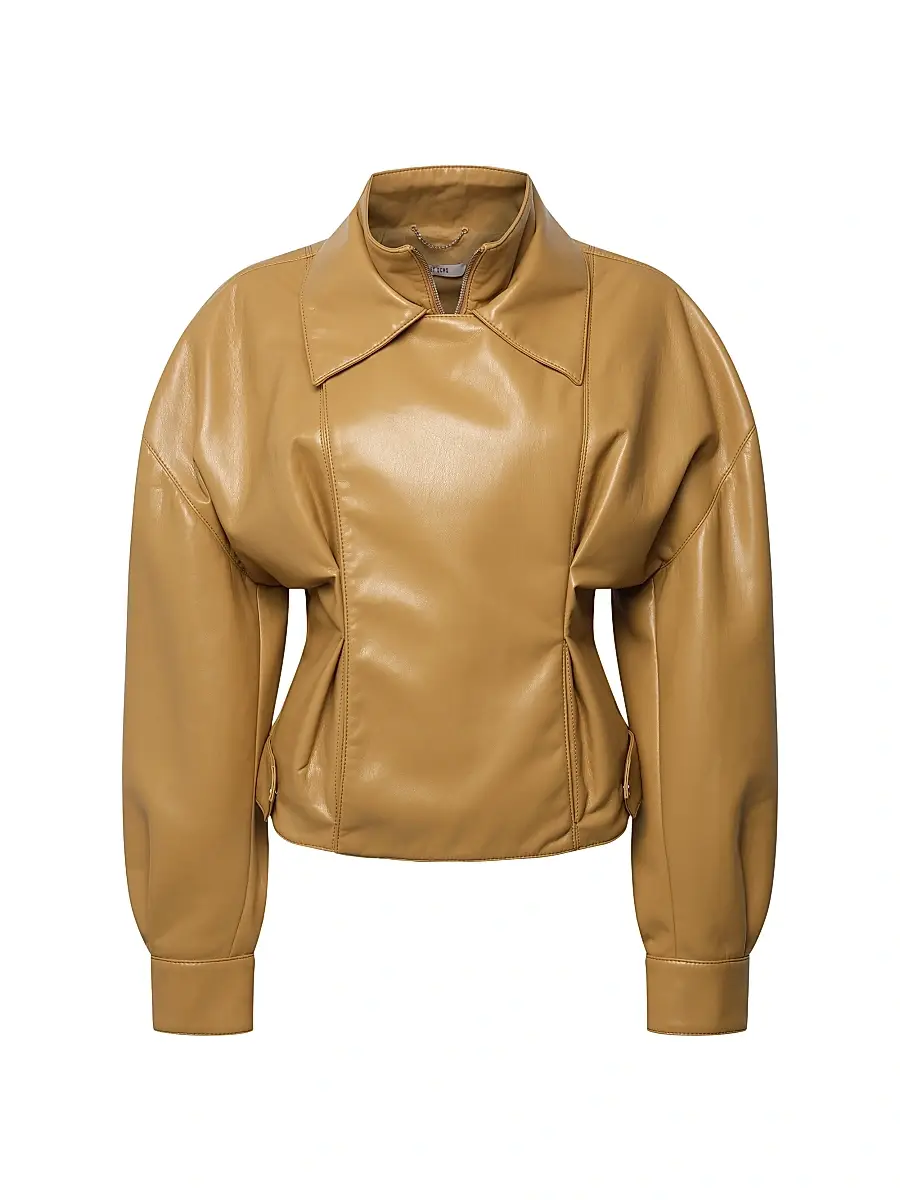 Et Ochs Women's Tanner Faux-Leather Jacket - Butterscotch | Image 1 Et Ochs Women's Tanner Faux-Leather Jacket - Butterscotch | Image 1