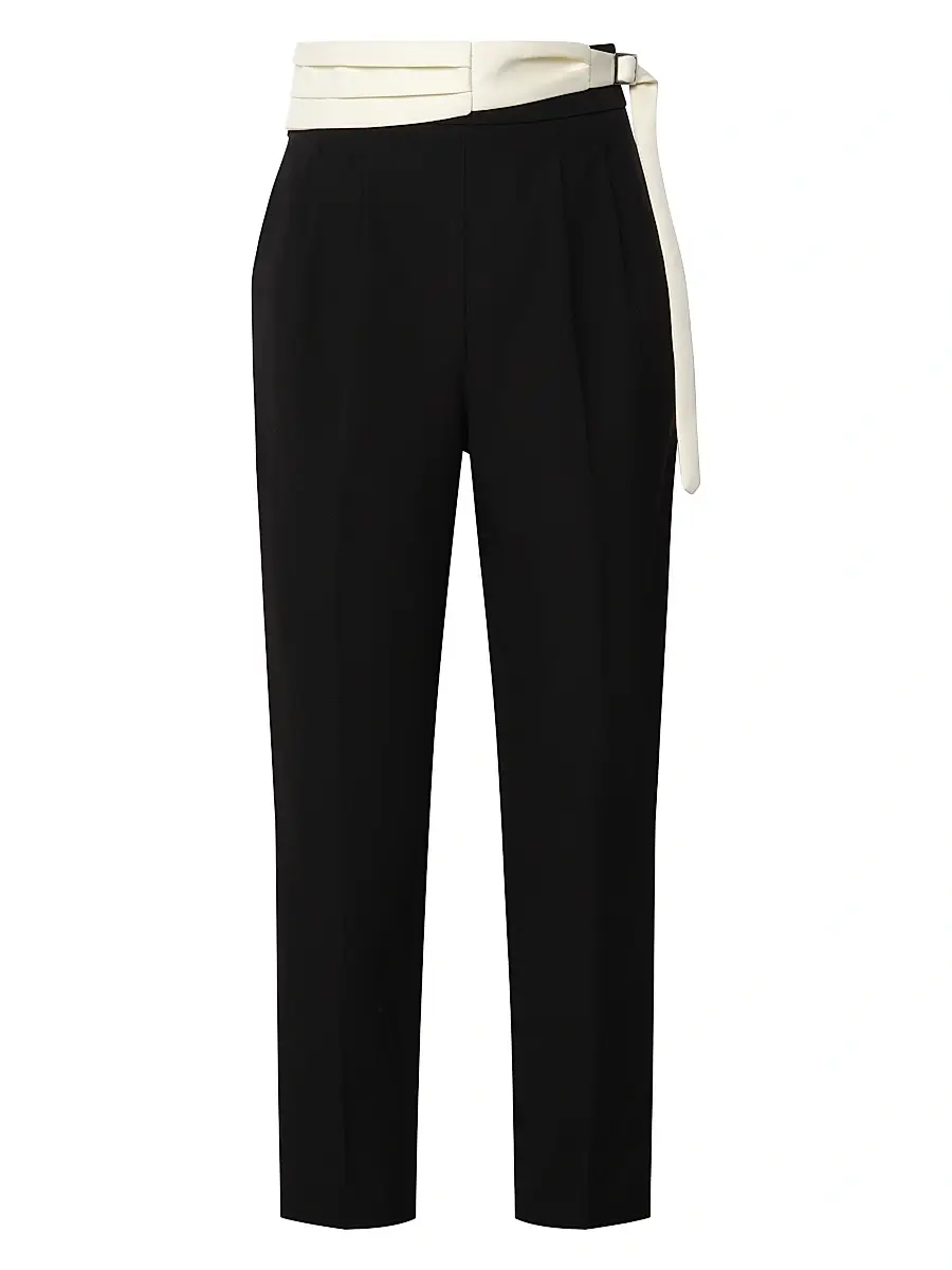 Et Ochs Women's Magnus Cummerbund Pants - Black | Image 1 Et Ochs Women's Magnus Cummerbund Pants - Black | Image 1