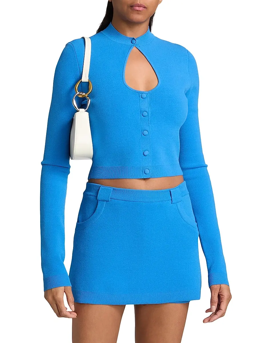 Et Ochs Women's Rue Knit Crop Cardigan | Thumbnail 3 Et Ochs Women's Rue Knit Crop Cardigan | Thumbnail 3