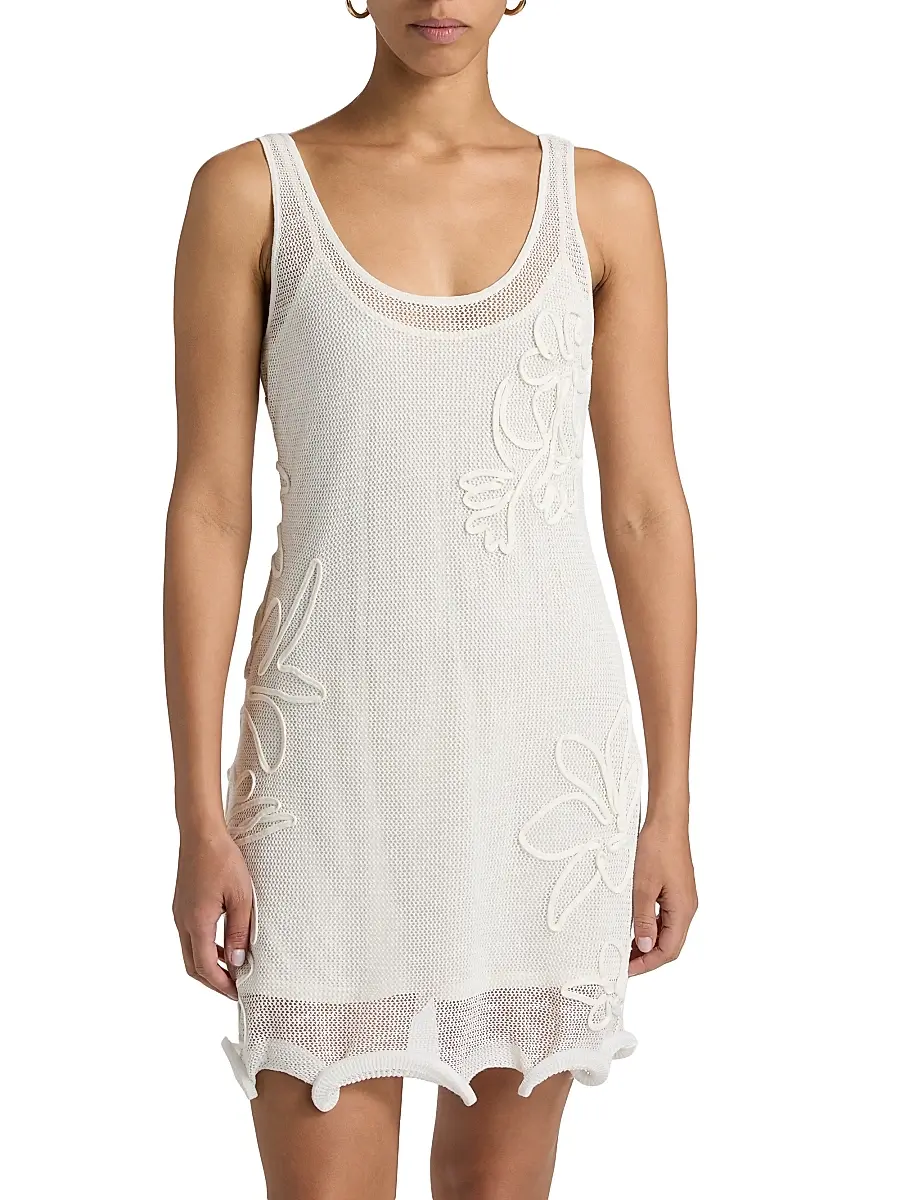 Amur Women's Alemeda Floral-Embroidered Minidress | Thumbnail 3
