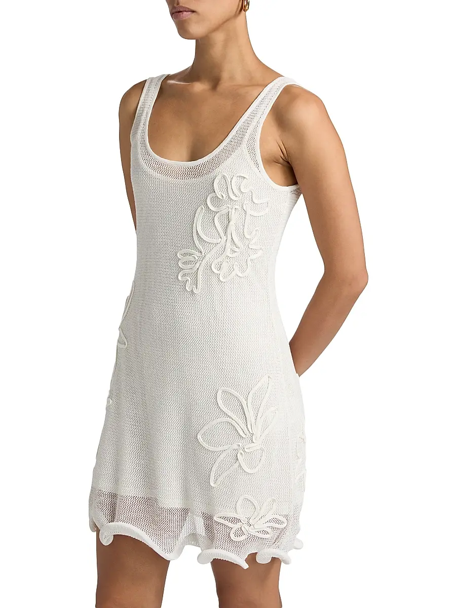 Amur Women's Alemeda Floral-Embroidered Minidress | Thumbnail 4